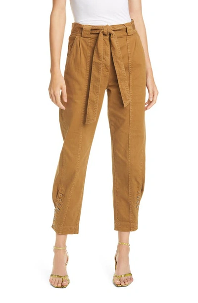 Shop Ulla Johnson Carmen Tapered Jeans In Teak