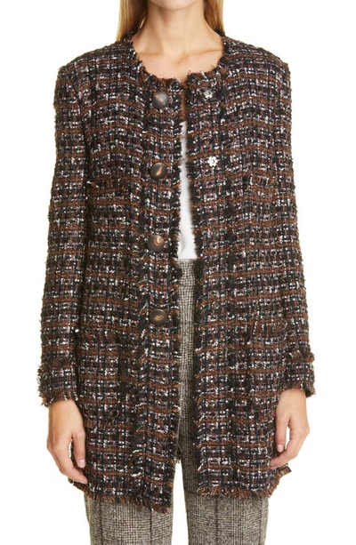 Shop Dolce & Gabbana Melange Tweed Jacket