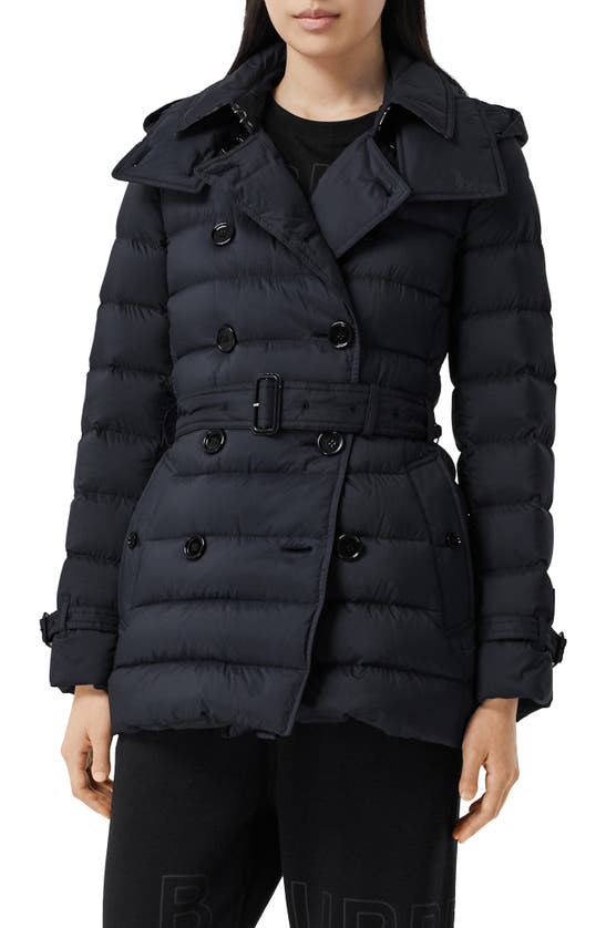 burberry double breasted puffer coat