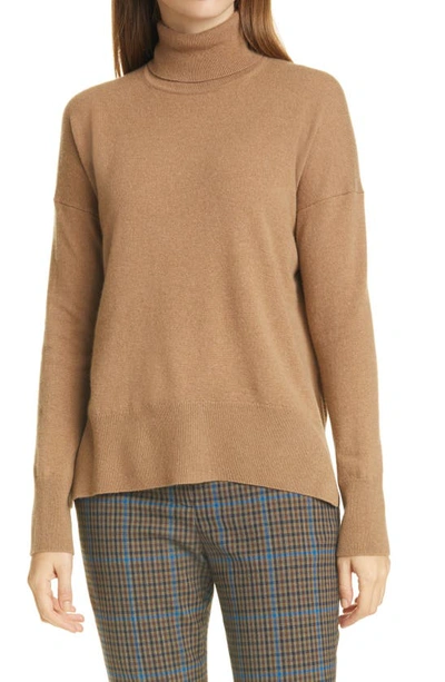 Shop Theory Karenia Cashmere Turtleneck Sweater In Soft Camel