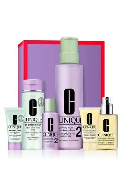 Shop Clinique Great Skin Everywhere Home & Away Set For Very Dry To Dry Combination Skin Types