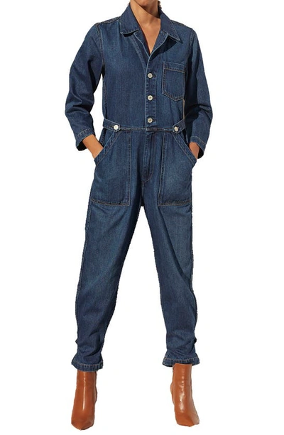 Shop Trave Giselle Denim Boilersuit In Walk This Way