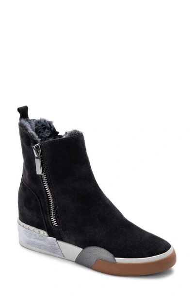 Shop Dolce Vita Zelma High Top Sneaker In Anthracite Suede