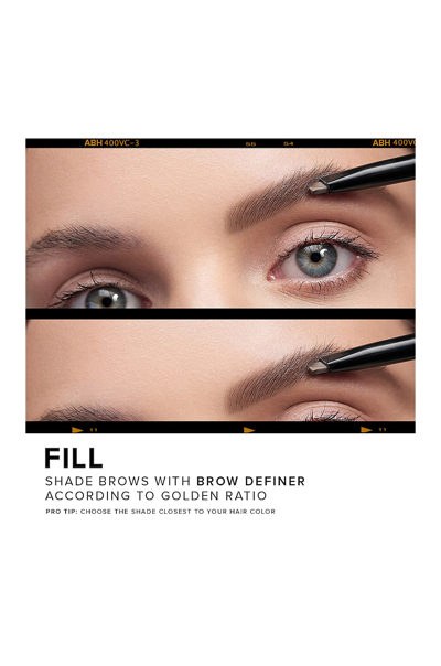 Anastasia Beverly Hills Brow Definer 3-in-1 Triangle Tip Easy Precision Eyebrow Pencil Ebony 0.007 oz/ 0.2 G In Ebony