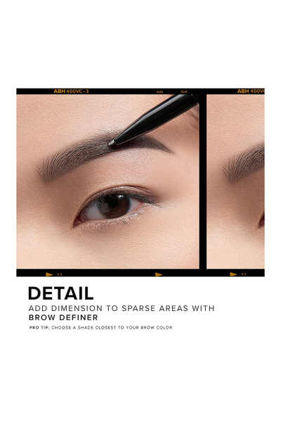 Anastasia Beverly Hills Brow Definer 3-in-1 Triangle Tip Easy Precision Eyebrow Pencil Ebony 0.007 oz/ 0.2 G In Ebony