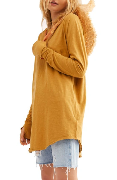Shop Free People We The Free Arden Extra Long Cotton Top In Trail