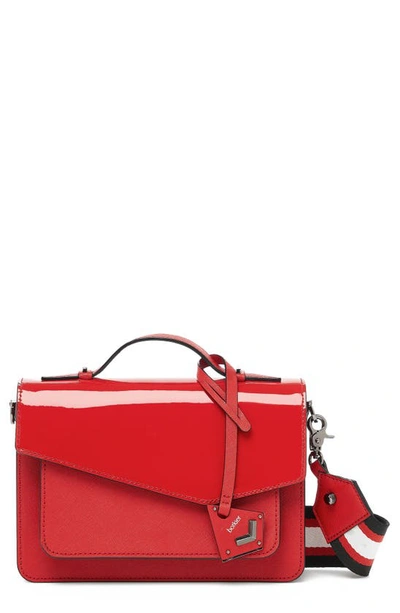 Shop Botkier Cobble Hill Leather Crossbody Bag In Red Patent