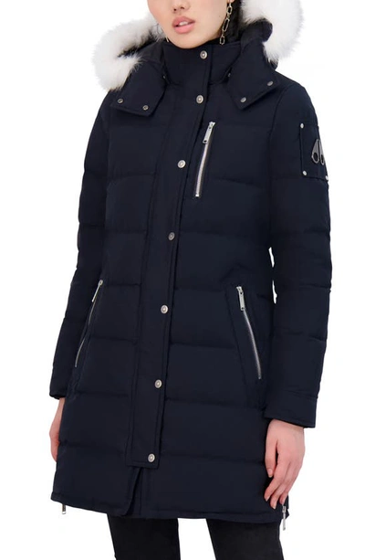 palmerston 800 fill power down parka with genuine fox fur trim hood