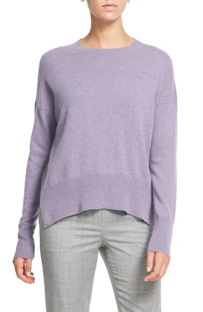Shop Theory Karenia Crewneck Sweater In Iris Melange