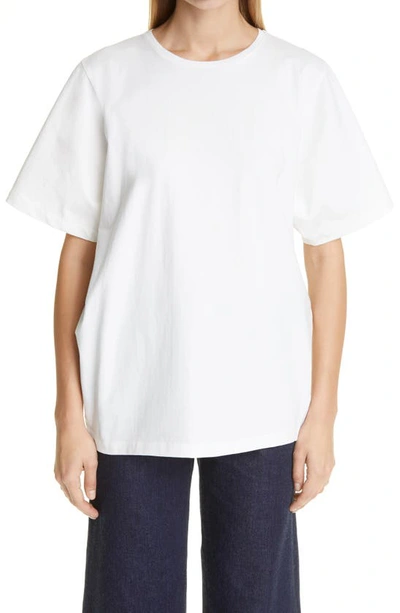 Shop Totême Oversize Organic Cotton T-shirt In Off-white