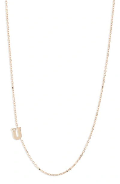 Shop Anzie Diamond Initial Necklace In U