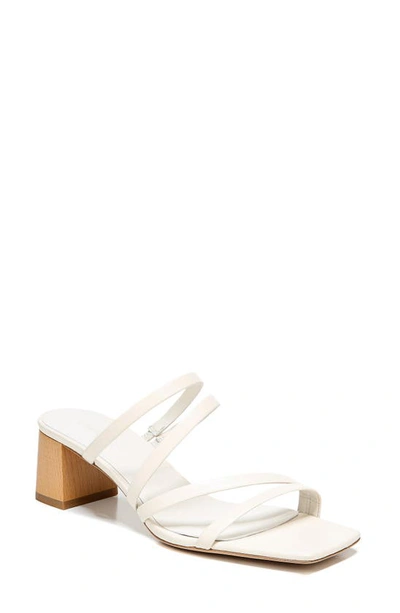Shop Vince Elita Block Heel Slide Sandal In Off White