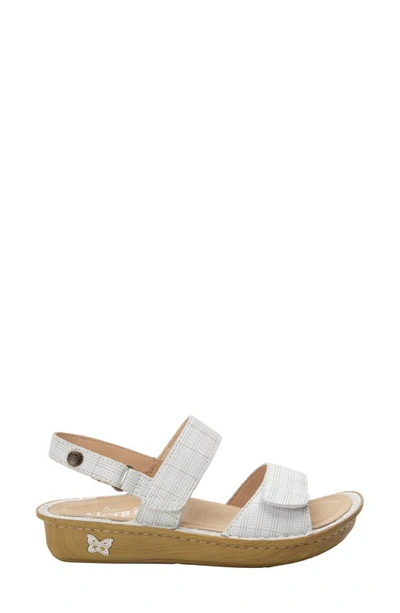 Shop Alegria 'verona' Sandal In Engraver White Leather