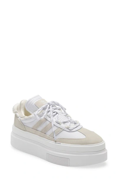 Shop Adidas X Ivy Park Super Sleek 72 Platform Sneaker In White/off White/core White
