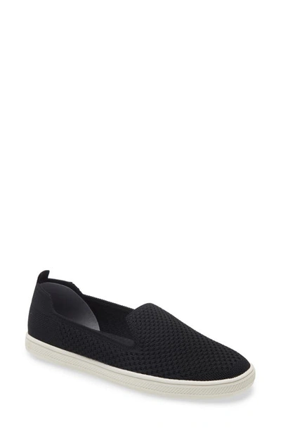 Shop Vince Camuto Cabreli Knit Slip-on Sneaker In Black
