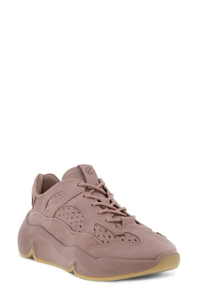 Shop Ecco Chunky Sneaker In Woodrose Leather