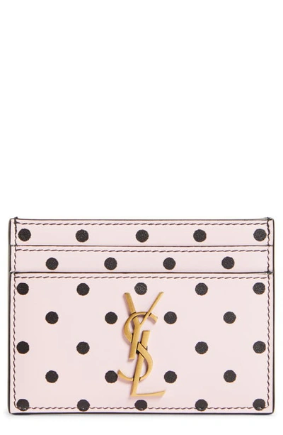 Ysl polka dot card holder sale