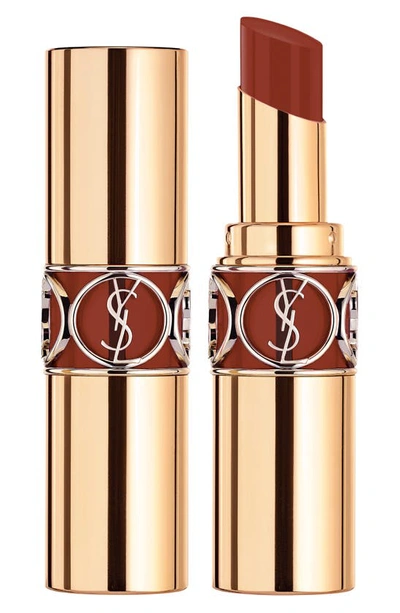 Shop Saint Laurent Rouge Volupté Shine Oil-in-stick Lipstick Balm In Burnt Zellige