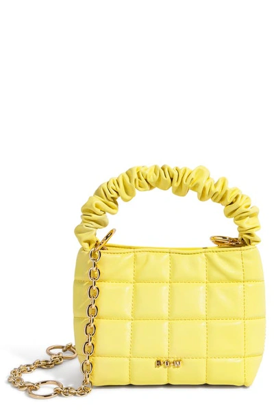 Shop House Of Want How We Brunch Vegan Leather Mini Tote In Lemon