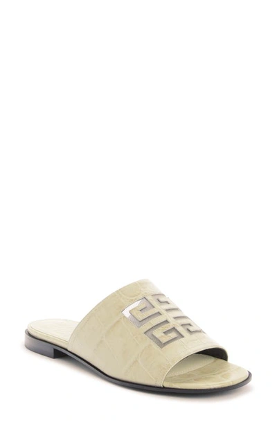 Shop Givenchy Cutout 4g Logo Slide Sandal In Off White