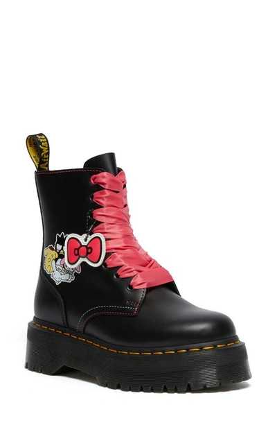 Shop Dr. Martens' X Hello Kitty And Friends Jadon Platform Boot In Black Leather