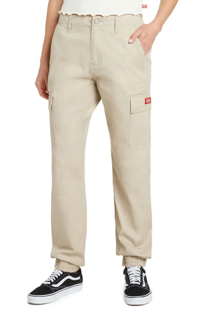 Dickies Twill Cargo Joggers In Khaki