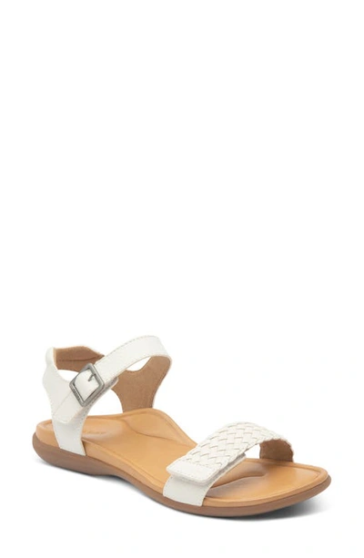 Shop Aetrex Lucy Sandal In White Leather