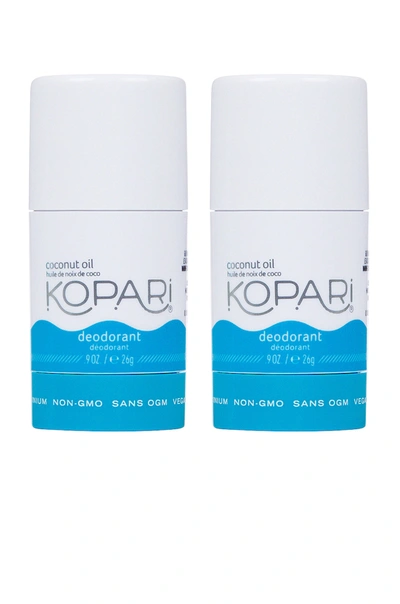 Shop Kopari Natural Aluminum-free Coconut Deodorant Mini Duo In Original