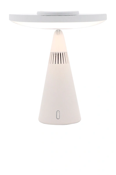 Impressions Vanity Luna Makeup Mirror And Night Lamp With Bluetooth Speakers In White