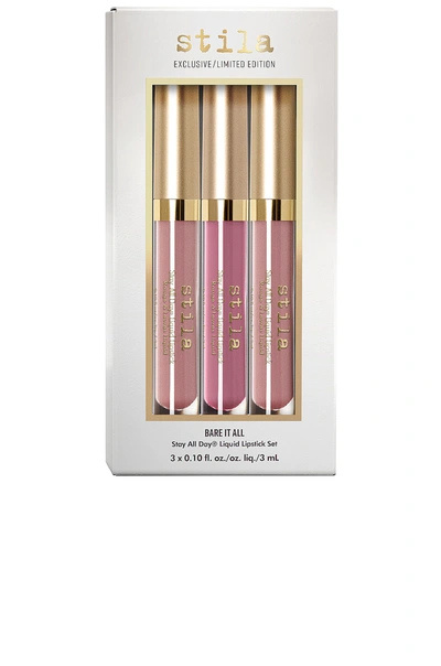 Shop Stila Bare It All Stay All Day Liquid Lipstick Set In Baci  Patina & Perla