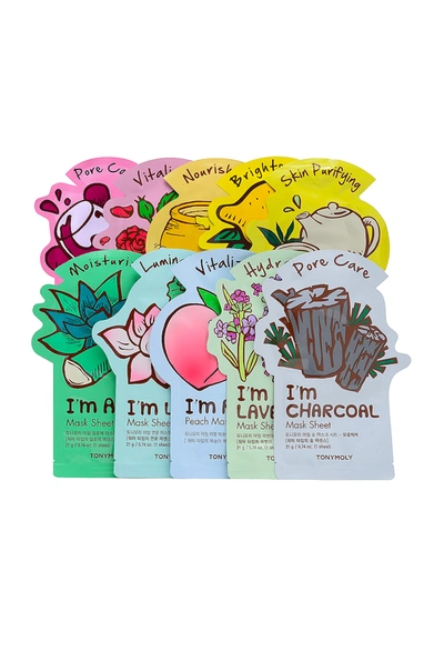 Shop Tonymoly Ready, Set, Glow! I'm Sheet Mask 10 Pack In N,a