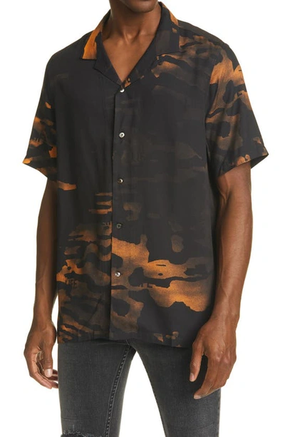 Shop Ksubi Life Resort Short Sleeve Button-up Shirt In Multi Co