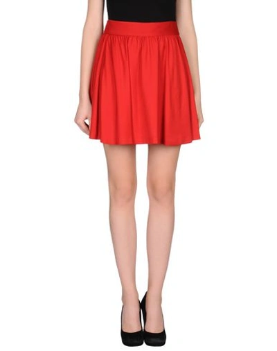 Alice And Olivia Mini Skirts In Red