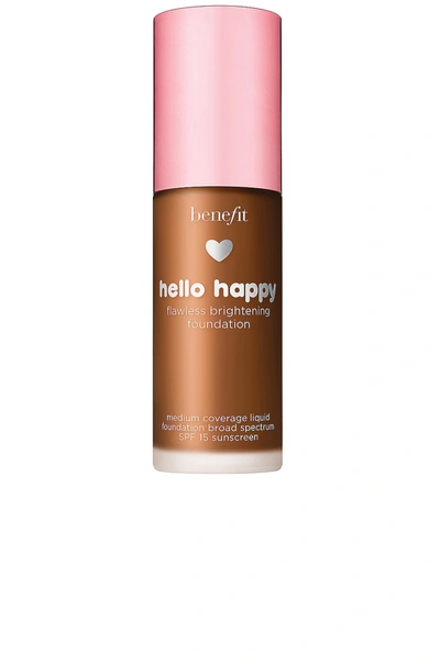 Shop Benefit Cosmetics Hello Happy Flawless Brightening Liquid Foundation In 10 Deep Warm