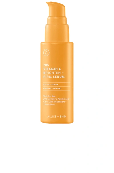 Shop Allies Of Skin 20% Vitamin C Brighten + Firm Serum In N,a