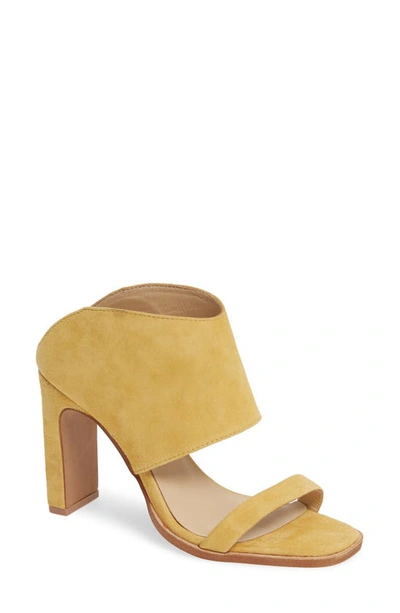 Shop 42 Gold Linx Slide Sandal In Yellow Suede