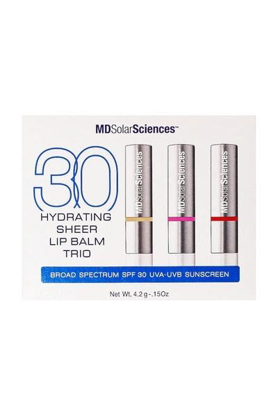 Shop Mdsolarsciences Hydrating Sheer Lip Balm Trio Spf 30 In N,a