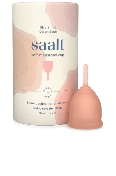 Shop Saalt Small Menstrual Soft Cup In Desert Blush