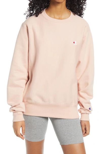 Champion Reverse Weave Boyfriend Sweatshirt In Blushing Peach | ModeSens