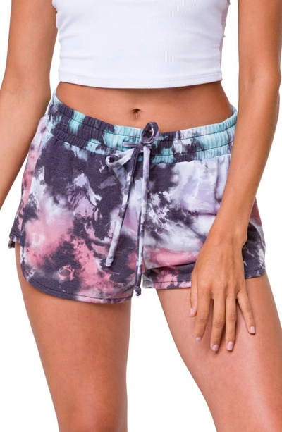 Shop Onzie Divine French Terry Lounge Shorts In True Romance