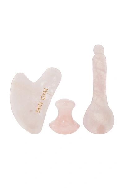 Shop Skin Gym Rose Quartz 3-piece Facial Set In N,a