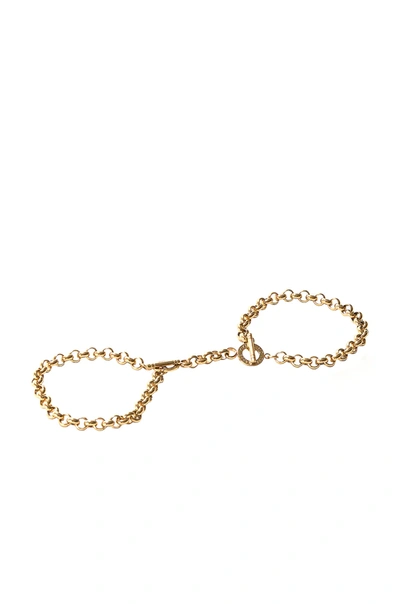 Shop Kiki De Montparnasse Kiki Handcuff Wristlets In 14k Gold