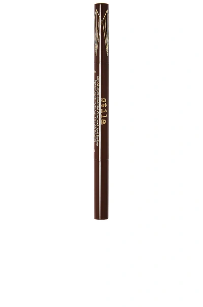 Shop Stila Stay All Day Dual-ended Waterproof Liquid Eye Liner In Dark Brown