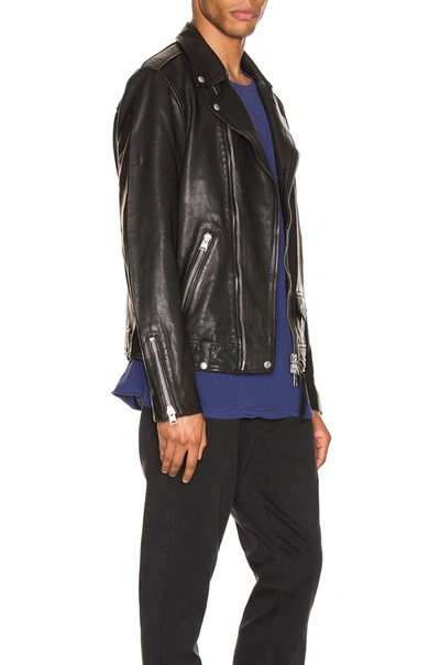 Shop Allsaints Milo Biker Jacket In Black