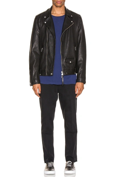 Shop Allsaints Milo Biker Jacket In Black