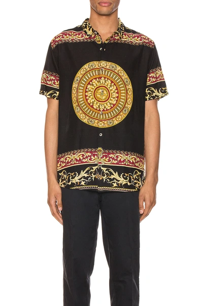 Shop Rolla's Bon Shirt In Black & Gold