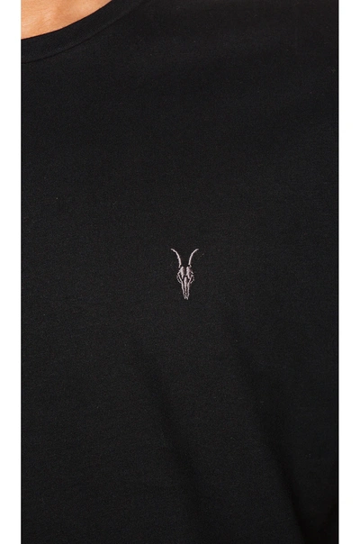 Allsaints Tonic Slim Fit Crewneck T-shirt In Jet Black