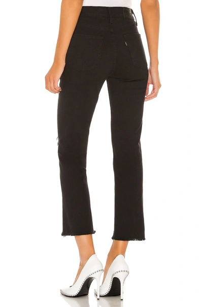 Levi's 724 High-rise Cropped Straight-leg Jeans In Black Pixel | ModeSens