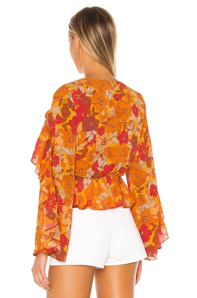 Shop House Of Harlow 1960 X Revolve Makana Blouse In 70s Floral Multi