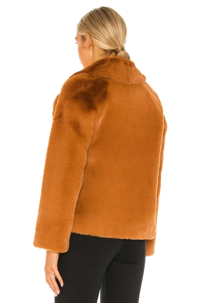 Shop Soia & Kyo Emanuela Faux Fur Coat In Camel